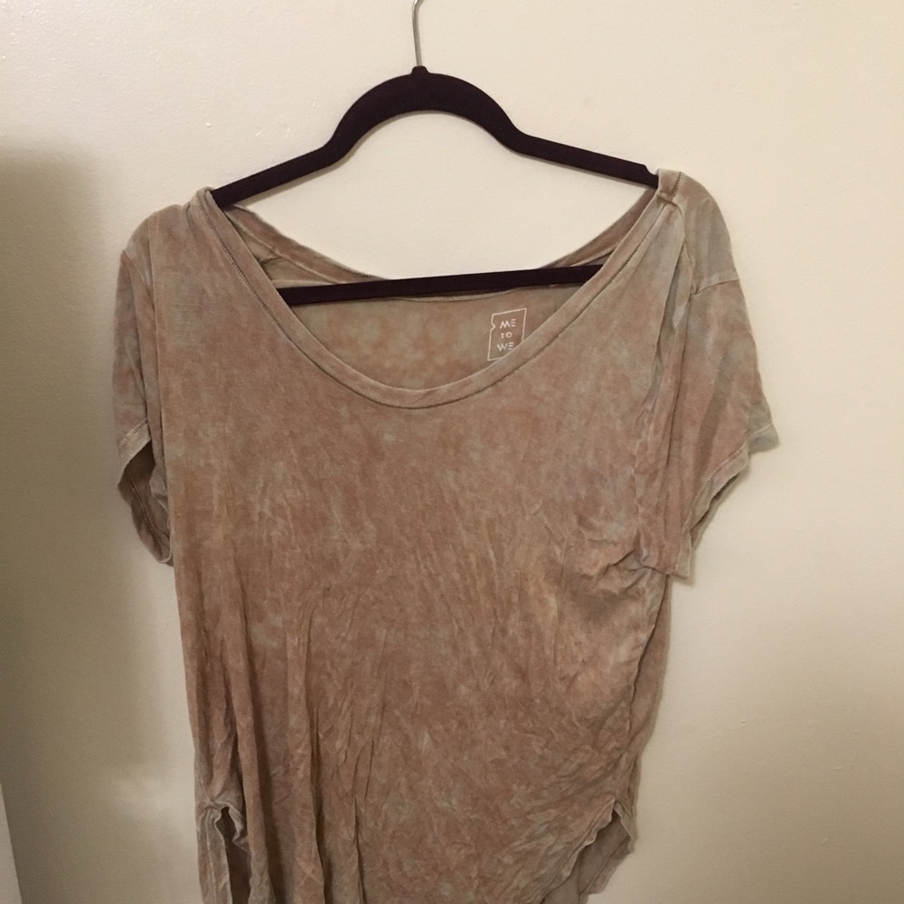Me to We bleached t-shirt